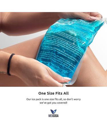 Medcosa Large Flexible Sport Ice Pack | Cold Reusable Pack for Sport Injuries & R.I.C.E Treatment | Relieve Any Ache & Pain - Buy Online on GoSupps.com