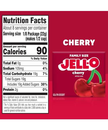 Jell-O Gelatin - Cherry - 6 Ounces - Buy Online on GoSupps.com
