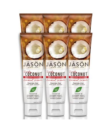 Jason Natural Simply Coconut Whitening Toothpaste - Coconut Cream 4.2 oz | Natural Teeth Whitener - Buy Online on GoSupps.com