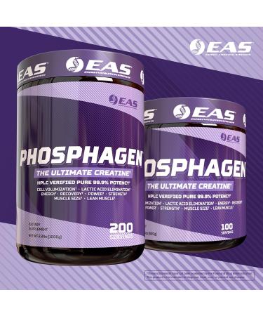 EAS Phosphagen Ultimate Creatine Powder | Power, Strength, Muscle Size, & Cell Volumization | Pure 99.9% Potency | 200 Servings (Unflavored) 2.2 Pound (Pack of 1) - Buy Online on GoSupps.com