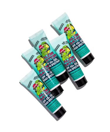 Aloe Gator SPF 40+ Gel Sunscreen 1 oz 5 Pack - Broad Spectrum Protection - Buy Online on GoSupps.com