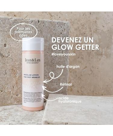Jean & Len Regenerating Micellar Lotion Argan Oil & Retinol for first wrinkles to promote natural skin regeneration paraben & silicone free vegan 200 ml - Buy Online on GoSupps.com