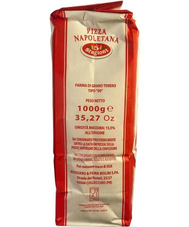 Le 5 Stagioni Pizza Neapolitan Italian 00 Flour 1kg - Authentic Napoletana Pizza Preparation - Buy Online on GoSupps.com