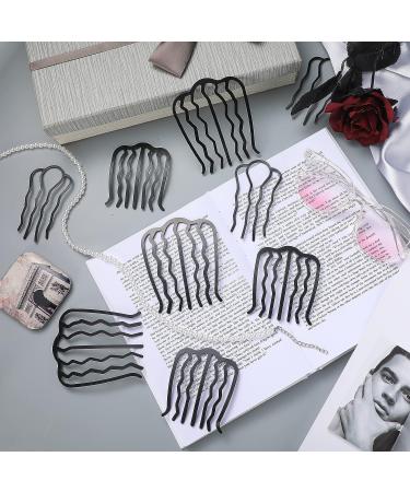 9 Pcs Hair Side Combs Set - Vintage U Shape Teeth Metal Hair Fork Clip - French Hair Pin - Women's Hair Accessories (Classic Style) - Buy Online on GoSupps.com