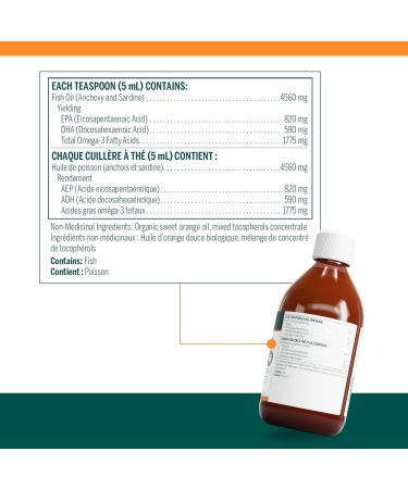 Genestra Brands - Super EFA Liquid - Omega-3 Fatty Acids EPA and DHA for Cardiovascular Brain Eye and Nerve Support* - 500 ml Liquid - Natural Orange Flavour - Buy Online on GoSupps.com