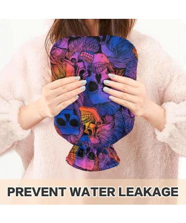 Hot Water Bottles with Bearded Skulls Cover | 2L Pain Relief for Neck & Shoulder | Warm Water Bed Warmer - Buy Online on GoSupps.com