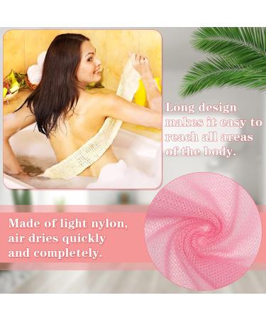 5 Pcs Exfoliating Bath Washcloth African Net Sponge Nylon Bath Wash Towel Korean Exfoliating Wash Cloths for Body (5 Colors) - Buy Online on GoSupps.com