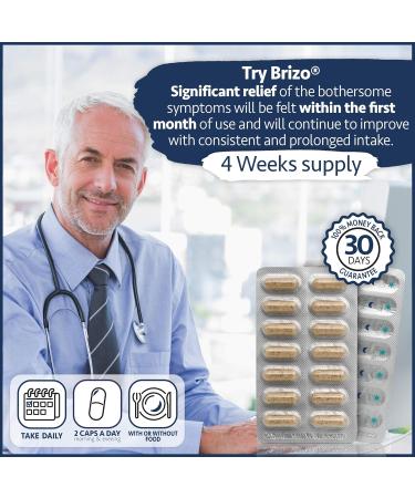 Brizo Prostate Health Supplements for Men - Herbal Capsules for Mens Urinary Health - Reduce Frequent Urination - 1 Month Supply - Buy Online on GoSupps.com