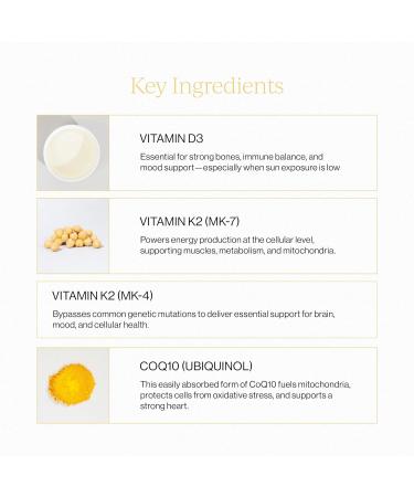 CYMBIOTIKA Liposomal Vitamin D3 + K2 + CoQ10 Liquid Supplement Enhanced Absorption Joint + Bone Health Immune Support Heart Health Gluten Free Soy Free Plant-Based 28 5 mL Packets - Buy Online on GoSupps.com