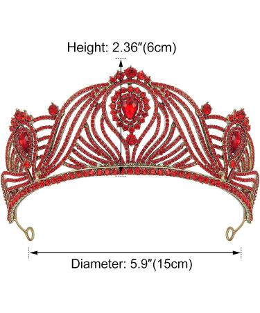 AW BRIDAL Red Wedding Tiaras and Crowns for Women - Shop Now! - Buy Online on GoSupps.com