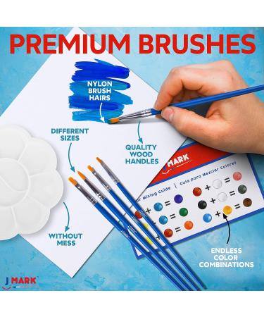 J MARK Mini Canvas Acrylic Painting Kit with Wood Easel - Complete Set with Canvases, Paint, Brushes & More - Buy Online on GoSupps.com