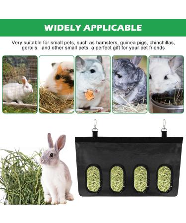Rabbit Hay Feeder Bag 2 Pcs Rabbit Hay Feed Bag Guinea Pig Hay Feeder Storage Hay Feeder Hanging Bag Hanging Feeding Hay with 4 Holes Small Animals Hay Feeder Bag for Rabbit Guinea Pig Hamster - Buy Online on GoSupps.com