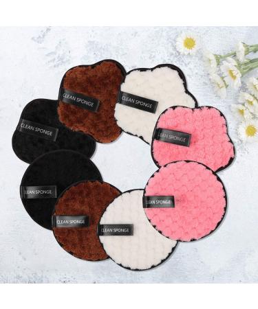 8 Pack Reusable Makeup Remover Pads Facial Cleansing Eraser Face Cleaning Gentle Chemical Free with Laundry Bag 4.7" Diameter - Buy Online on GoSupps.com