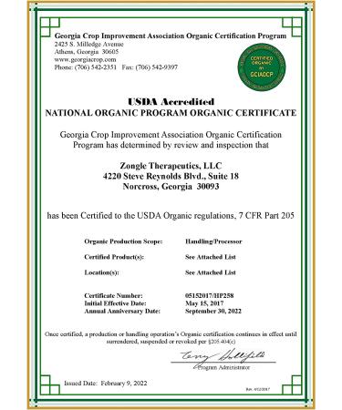 Zongle USDA Certified Organic Peppermint Oil 1 OZ - Safe to Ingest Mentha Piperita - Buy Online on GoSupps.com