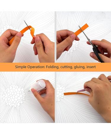 Quilling Kit for Adults - Flower 16x20 inch DIY Paper Filigree Painting Set - Beginner friendly Quilling Paper Tool - Great Wall Art Decor and Gift Idea for Kids and Friends - Buy Online on GoSupps.com