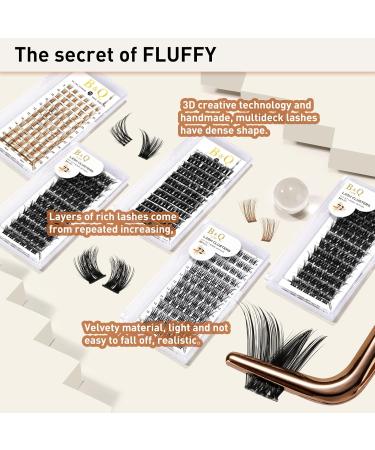 Shop BQ Lash Colored Eyelash Clusters - DIY Extension Kits | B26 D-16mm Black Lashes for Home Use - Buy Online on GoSupps.com