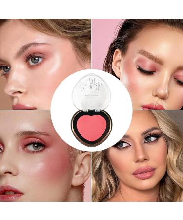 Makeup Blush for Women - Heart Shaped Monochromatic Powder Blush | Natural Looking Highly Pigmented Blush Powder for Women Daily Cosmetics - Buy Online on GoSupps.com