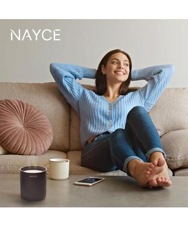 NAYCE Luxury Scented Candle - 100% Natural Soy Wax Aromatherapy - Made in USA - 14 oz Highly Scented Long Lasting Gift for Women - Suede Rose - Buy Online on GoSupps.com