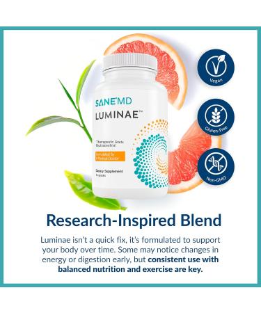 SANE MD Luminae 7-Keto DHEA Supplement Supports Healthy Metabolic Set-Point & Daily Energy NSF Certified 15 Capsules - Buy Online on GoSupps.com