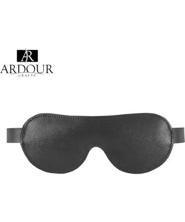 Ardour Crafts Genuine Leather Eye Mask - Adjustable Straps for Night, Travel, Meditation - Unisex Sleep Blindfold - Buy Online on GoSupps.com