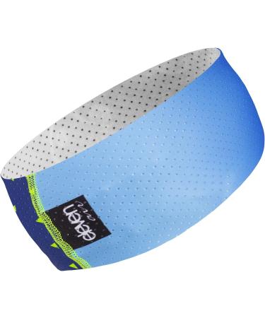 Eleven Sportswear Non-Slip Sports Headband for Men & Women Perfect for Running Cycling Hiking Skiing Yoga & Fitness - Team Blue - Buy Online on GoSupps.com
