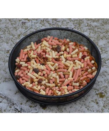 Supa Dried Mealworms Hi-Energy Suet Pellets & Fruit Mix - 1L Bucket | Protein-Rich Garden Bird Treat | Attract More Birds with Quality Wild Bird Food - Buy Online on GoSupps.com