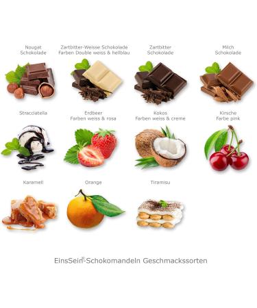 EinsSein 1 kg d'amandes au chocolat fraise blanc mat | drag es bapt me communion f te party candybar | cadeaux pour invit s de mariage | bonbons aux amandes | Badem sekeri - Buy Online on GoSupps.com