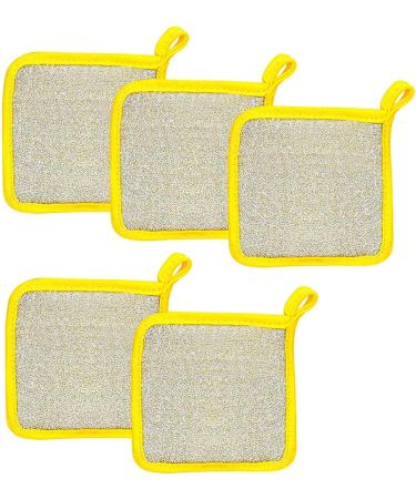 Besreey Multipurpose Dishwashing Rags | Double Layer Dishwashing Rags Sponge Wipes Dish Cloths - Dish Cloth Dish Washing Scrubbers Cleaning Towels for Tableware Furniture - Buy Online on GoSupps.com