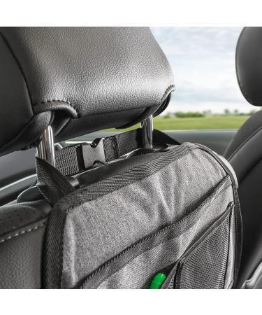 Reer Car Back Seat Organizer - TravelKid Tidy Dirt-Repellent Multi-Pocket for All Car Seats - Grey - Buy Online on GoSupps.com