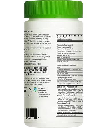 Rainbow Light Men's Multivitamin - 120 Vegetarian Capsules | Certified Nutritional Support - Buy Online on GoSupps.com