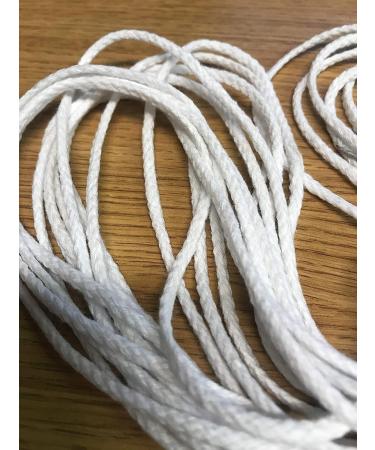 Centerhill Cotton Drawcord 1/8 Round Braided Drawstring Cord 5 Yards - White - Buy Online on GoSupps.com