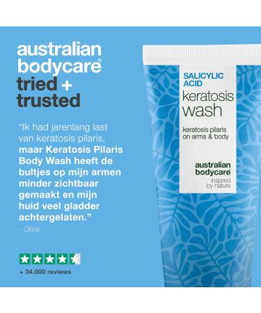 Australian Bodycare Keratosis Pilaris Shower Gel Against Keratosis Pilaris Dry Skin and Red Bumps With Salicylic Acid Niacinamide and Glycerin 200 ml - Buy Online on GoSupps.com