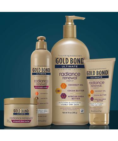 Gold Bond Ultimate Radiance Renewal Whipped Shea Butter Body Butter 8 oz - Buy Online on GoSupps.com