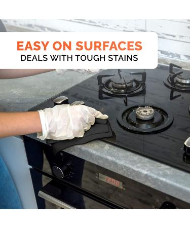 Bar Keepers Friend Soft Cleanser 13oz Cookware Cleaner Bundle with Microfiber Towel & Sponge - Bleach-Free Pot and Pan Cleaning Solution - Buy Online on GoSupps.com