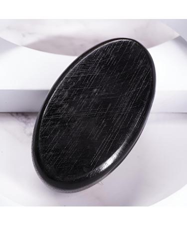 Retoo Beard Brush - Black Wood Oval Brush with Vegan Bristles for Daily Beard Care | Perfect Gift Idea for Men | Enhance Beard Growth - Buy Online on GoSupps.com