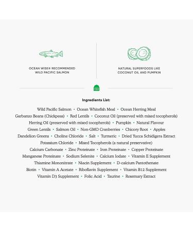 Open Farm Dry Cat Food - Wild-Caught Salmon 4lb - Humanely Raised Meat Recipe with Non-GMO Superfoods - No Artificial Flavors or Preservatives - Buy Online on GoSupps.com