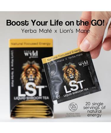 Stay Wyld Organics - Canadian Mushroom Blend Iced Mix Lion s Mane X Yerba Mat Citrus Energy Infusion for Focus and Vitality Sugar-Free Drink Instant Tea Packet 20 Sachets - Buy Online on GoSupps.com