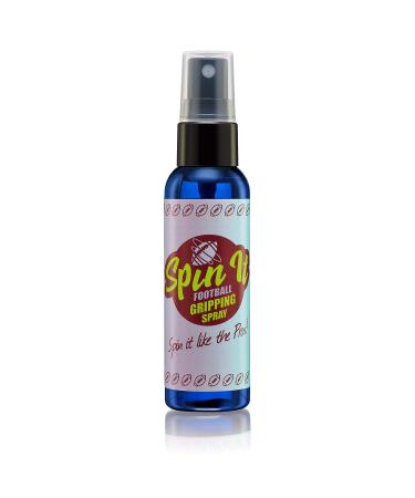 Spin iT Football Grip Spray - Firm Grip With or Without Football Gloves - Compliment to Football Training Equipment & Football Accessories - Increased Football Grip Playing Youth Football (2 oz)