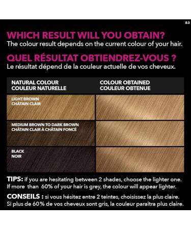 Garnier Olia Permanent Hair Dye Ammonia-Free Hair Color 8.0 Medium Blonde Long-Lasting Hair Shine With 60% Oils 1 Application LIGHT / BLONDE SHADES 8.0 Medium Blonde - Buy Online on GoSupps.com