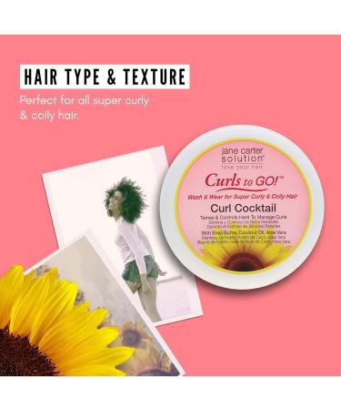 JANE CARTER SOLUTION Curls to Go Cocktail Conditioning Cream 12oz - Hydrating Curl Cream for All Hair Types - International Shipping Available - Buy Online on GoSupps.com