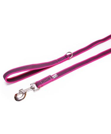 IDC Color & Gray Rubberized Leash - 20mm x 2m with Loop & D-Ring - Pink-Gray for International Shipping - Buy Online on GoSupps.com