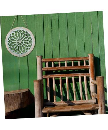 PRETYZOOM Household Decor Pattern Disc Home Decor Shaped Pattern Pendant Home Acrylic Decor Wall Art Wall Hanging Household 20x20cm Coffee - Buy Online on GoSupps.com