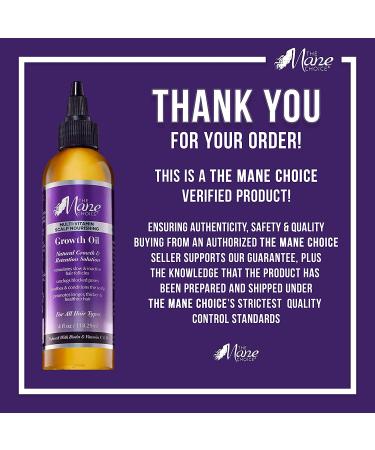 The Mane Choice Multi-Vitamin Scalp Nourishing Hair Growth Oil 4 Fl Oz - Promote Healthy Hair Growth - Buy Online on GoSupps.com