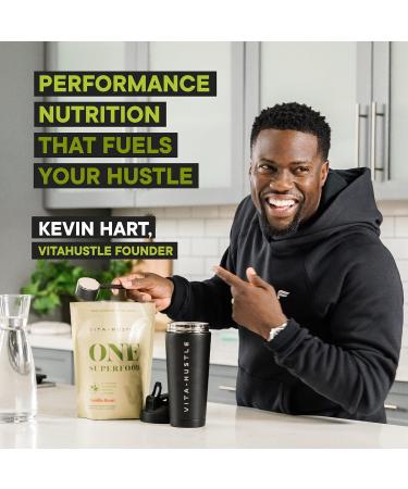 VitaHustle ONE Plant-Based Protein Superfood - Vanilla Bean 10 Servings | Buy Internationally - Buy Online on GoSupps.com