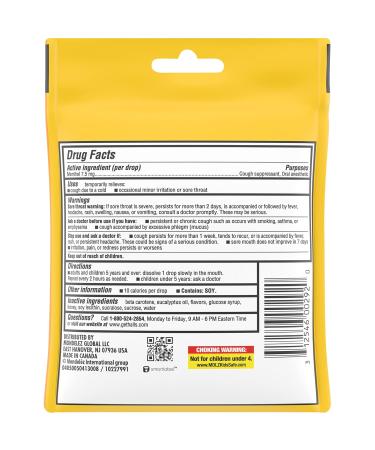 HALLS Relief Honey Lemon Cough Drops - 14 Drops | Fast Shipping Worldwide - Buy Now - Buy Online on GoSupps.com