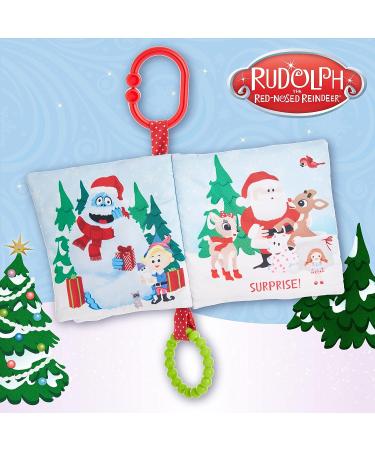 Rudolph The Red-Nosed Reindeer Teether Book - Soft Crinkle, Mirror, Christmas Toy | Kids Preferred | Boys & Girls 0+ | 5 Inches - Buy Online on GoSupps.com