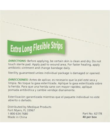 Medique 62178 Extra Long Latex-Free Woven Bandages 3/4 x 4-11/16 - 40 Per Box - Buy Online on GoSupps.com