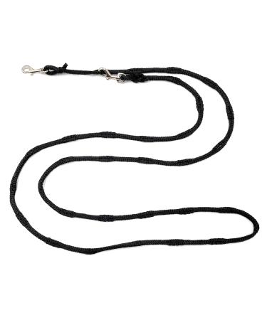 Jogging line dog leash for small / Mitterle / large dogs Bicycle line / walking line / practice leash / training line / F rhine / freehand leash (2.40 m black 10mm for medium dogs) 2.40 m black 10mm for medium dogs