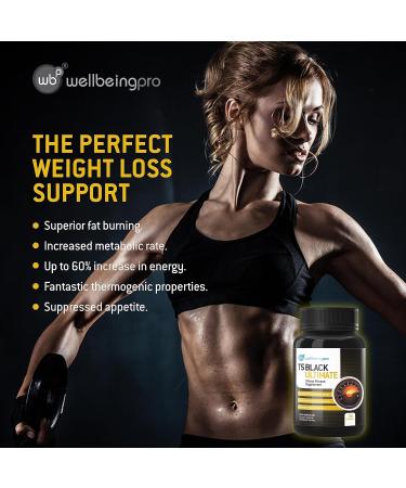 WBP T5 Black Ultimate (1 Month Supply) - Ultra High Strength Thermogenic Fat Burner - Keto Diet & Weight Management Pills - Vegan Friendly & GMP Certified UK Made Fitness Supplement - 30 Capsules - Buy Online on GoSupps.com