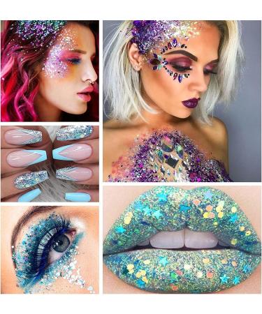 Corleone Holographic Body Glitter Gel for Women - Waterproof Shimmer Eyeshadow for Rave & Festival Party | A3 - Buy Online on GoSupps.com